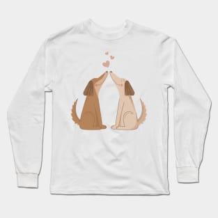 Love is in the air... and in their snout! Long Sleeve T-Shirt